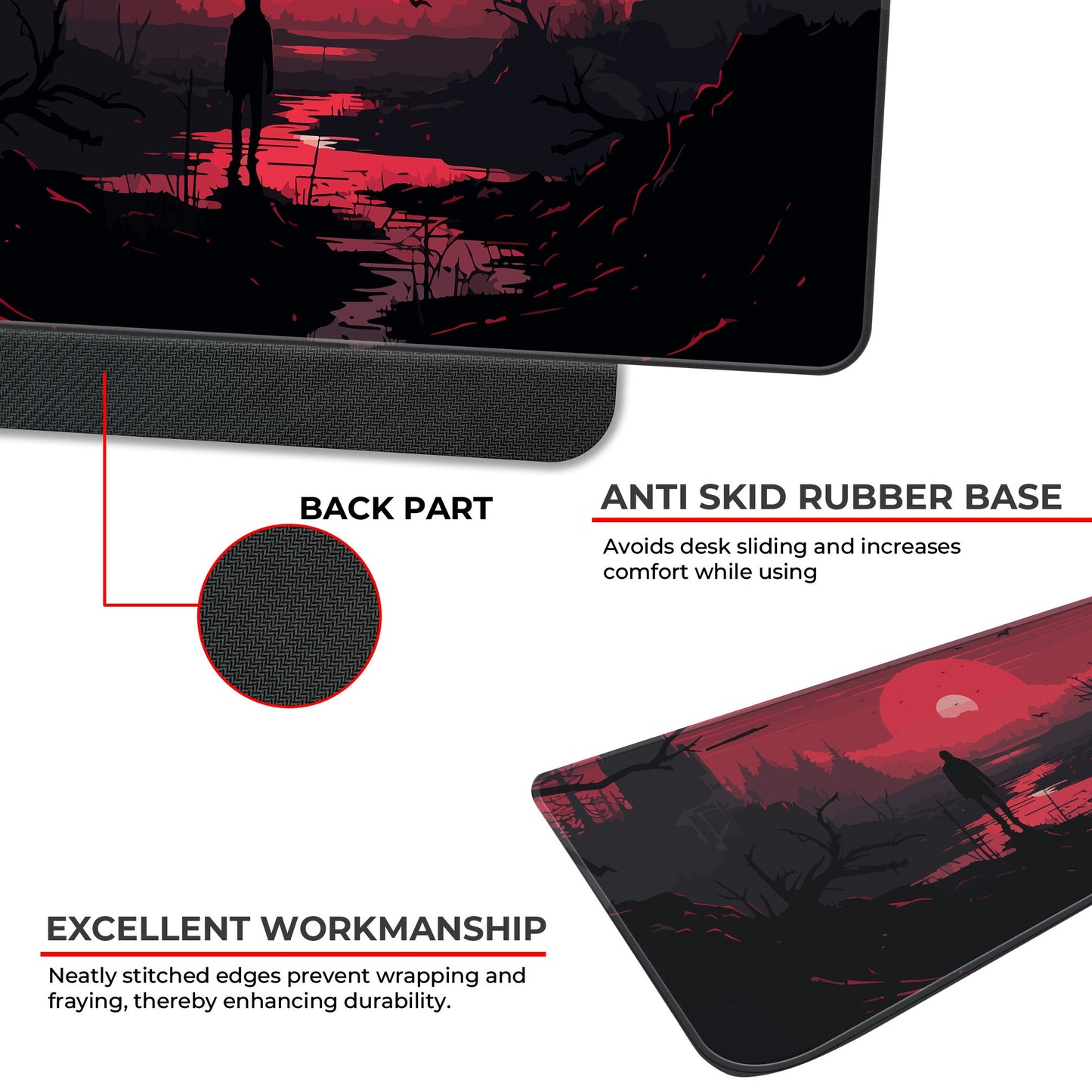 Red Landscape - E-XL Mousepad