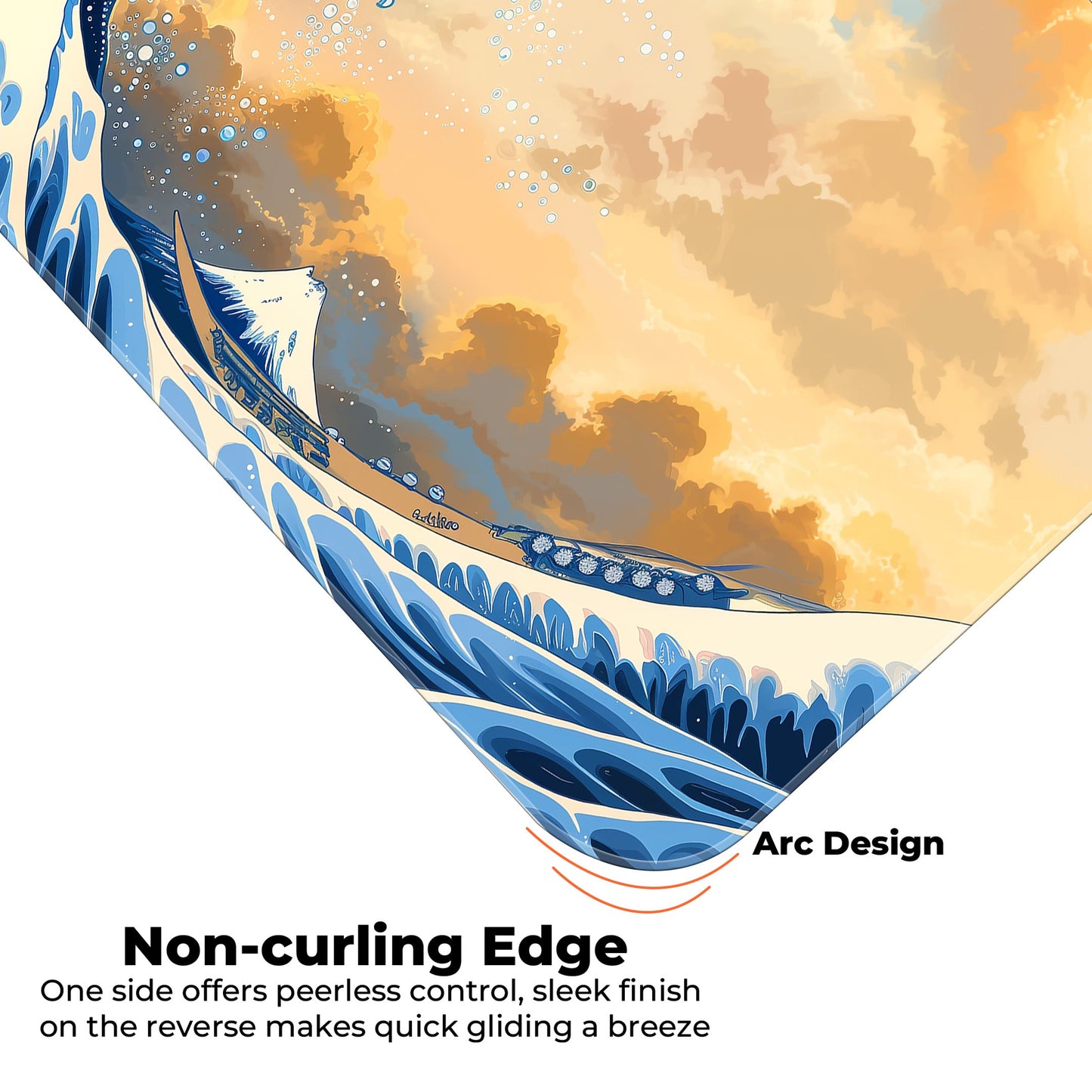 Sea Waves Abstract - E-XL Mousepad