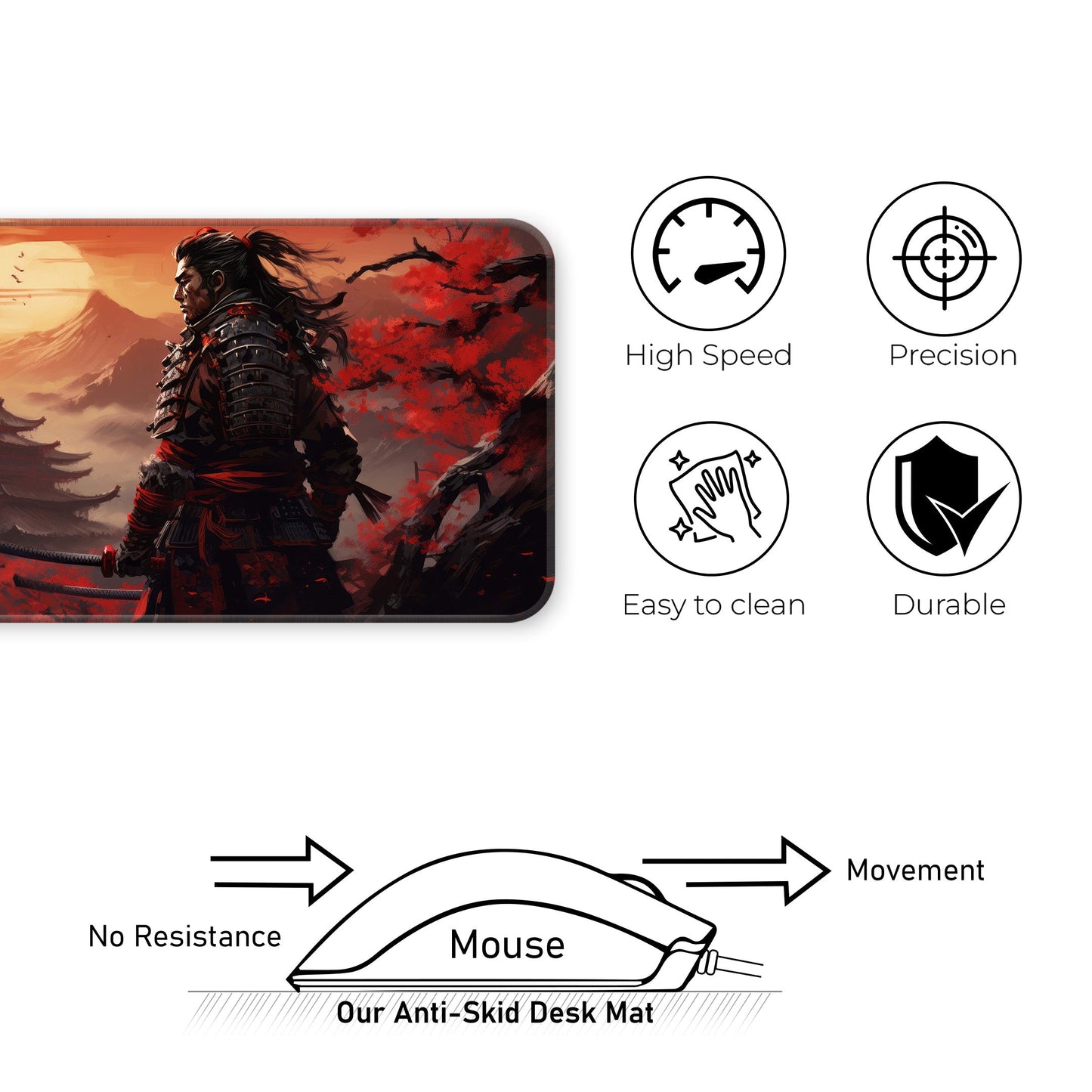 Japanese Samurai - XL Mousepad