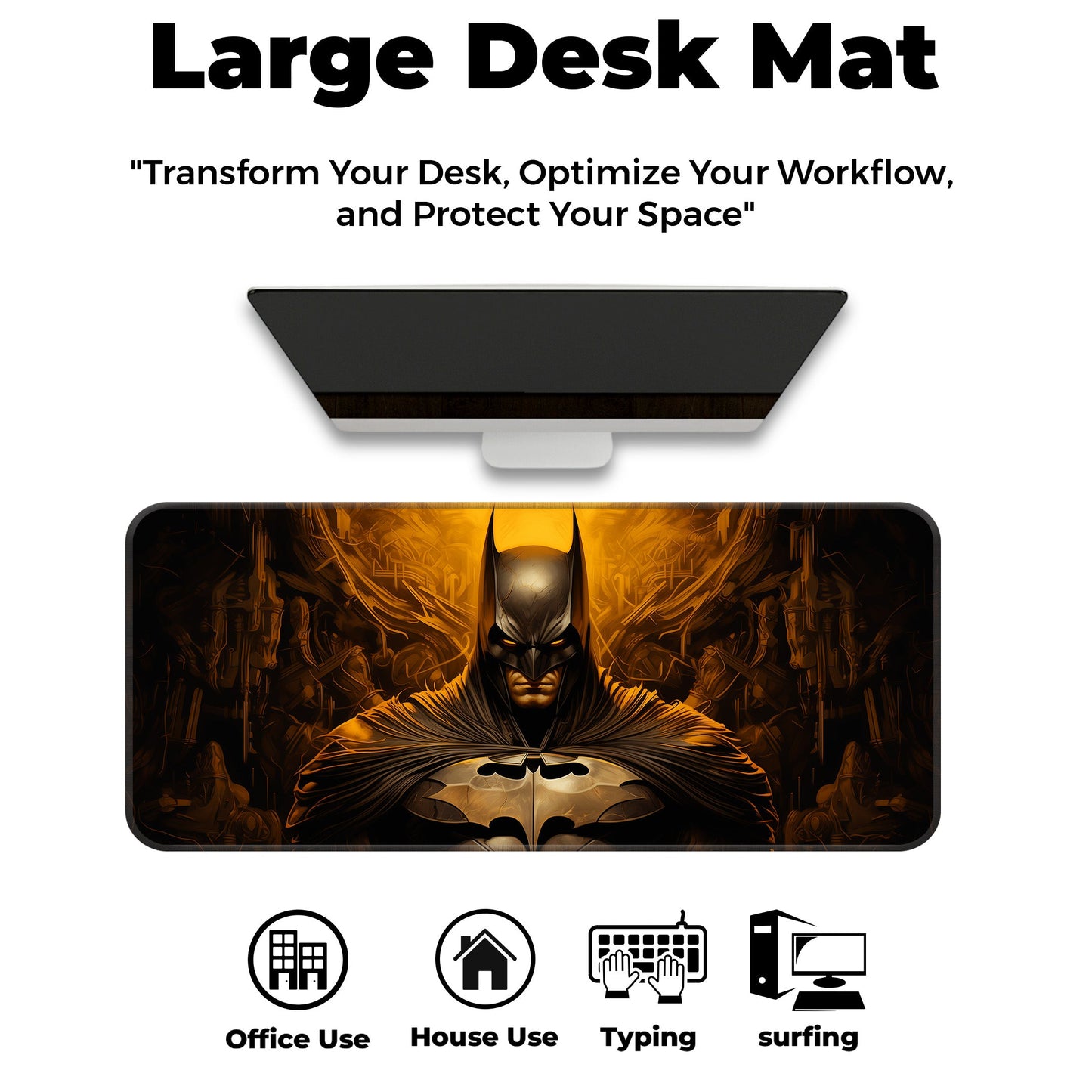 Golden Batman - E-XL Mousepad