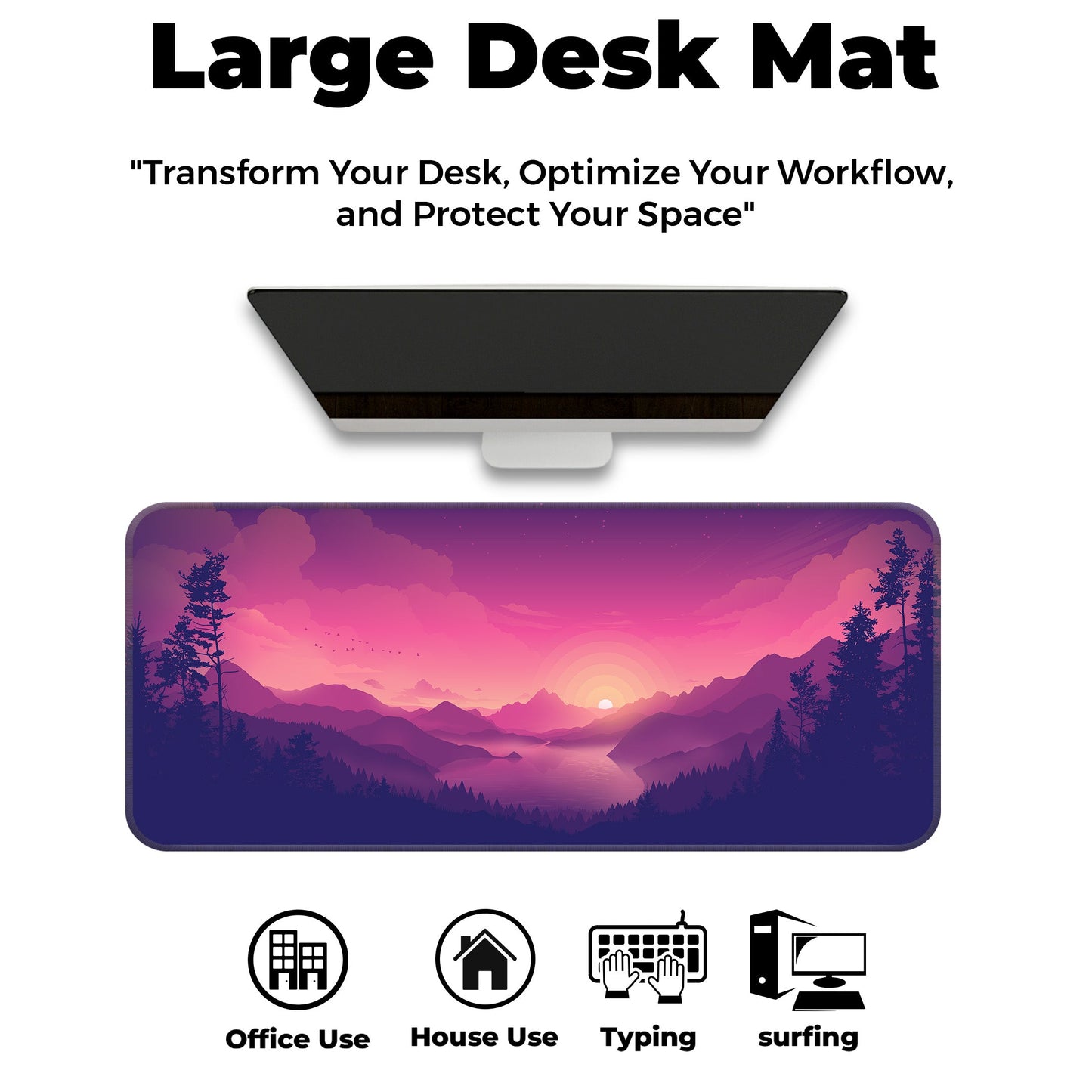 Pink Sunset - XXL Mousepad