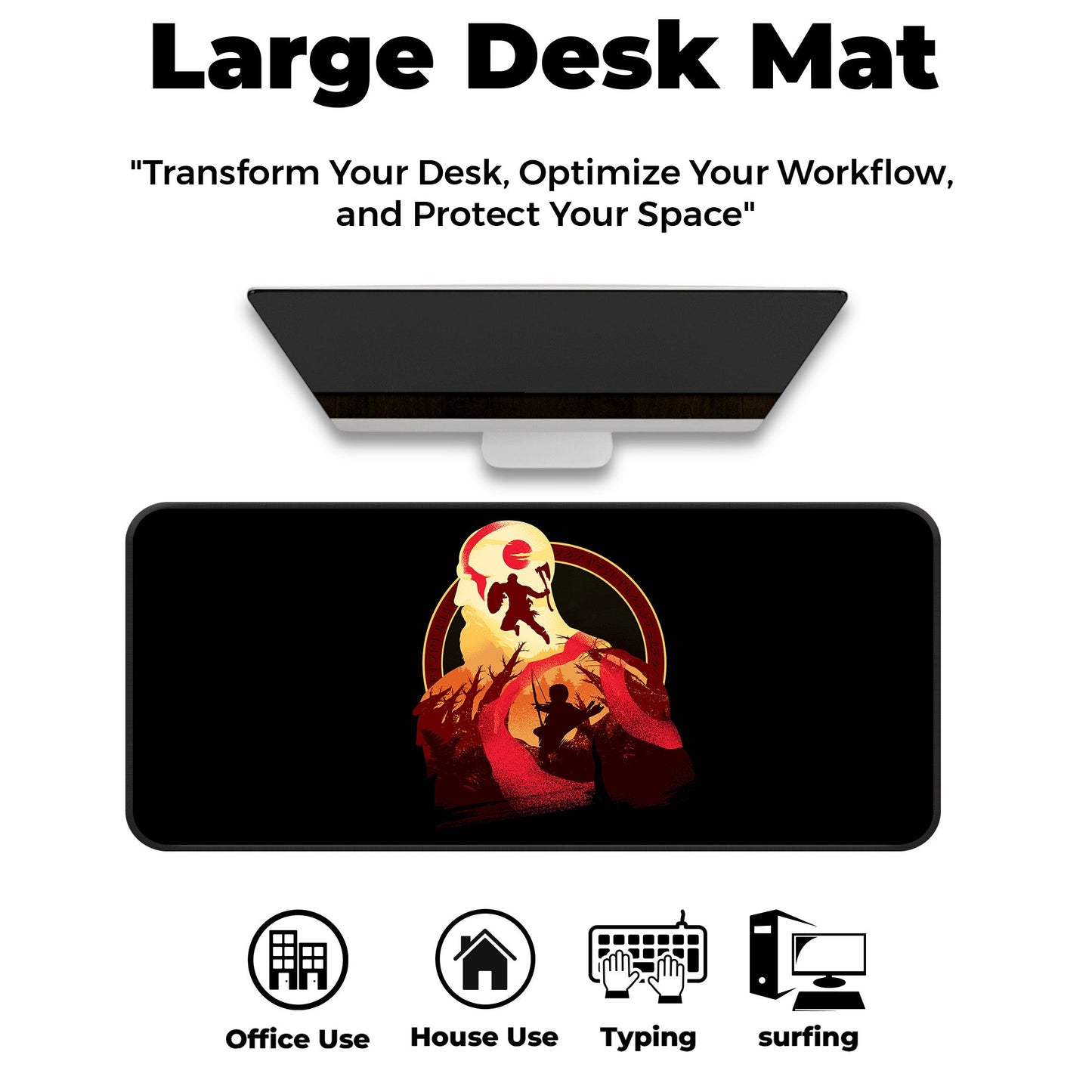 Kratos Artwork - E-XL Mousepad
