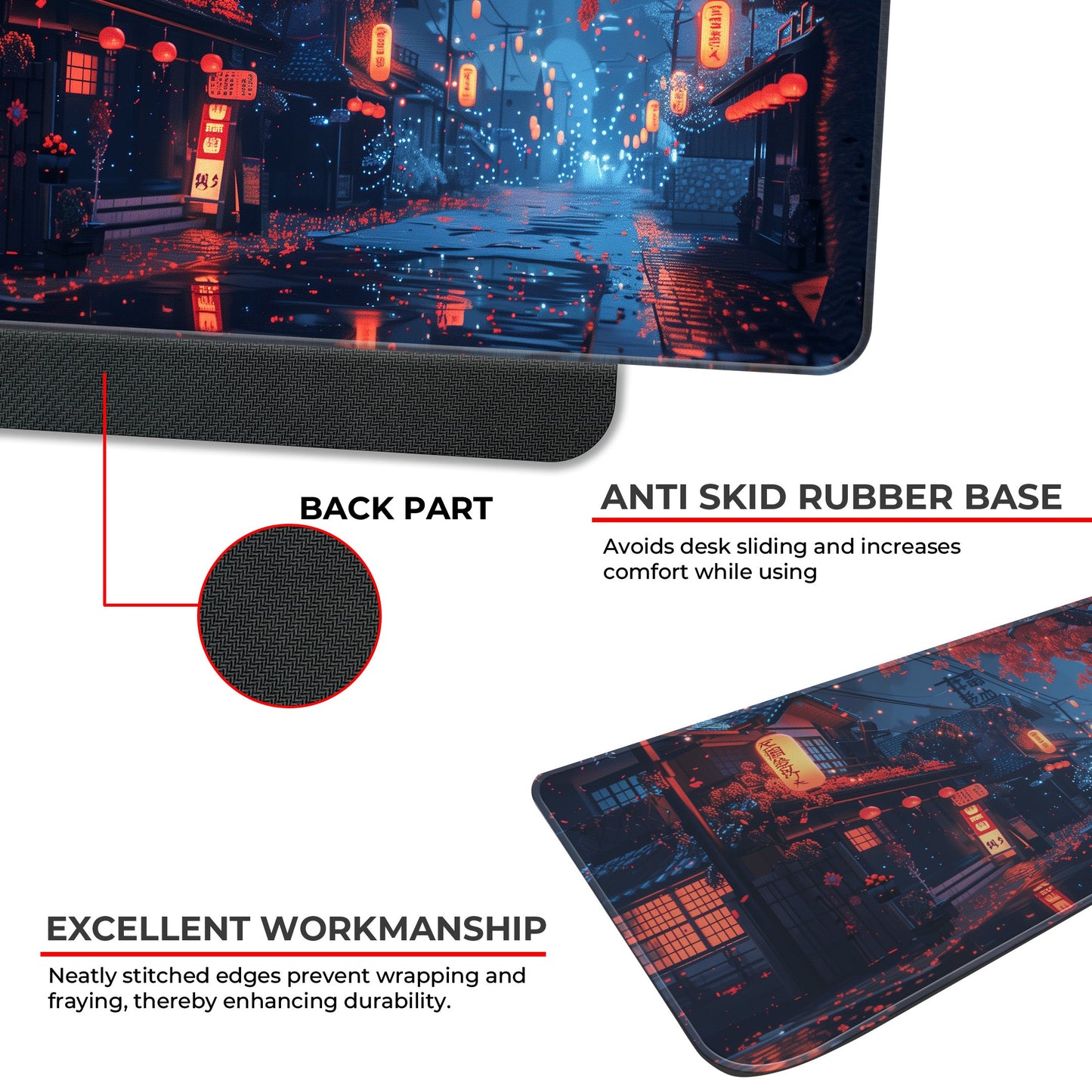 Japanese Night City - XL Mousepad