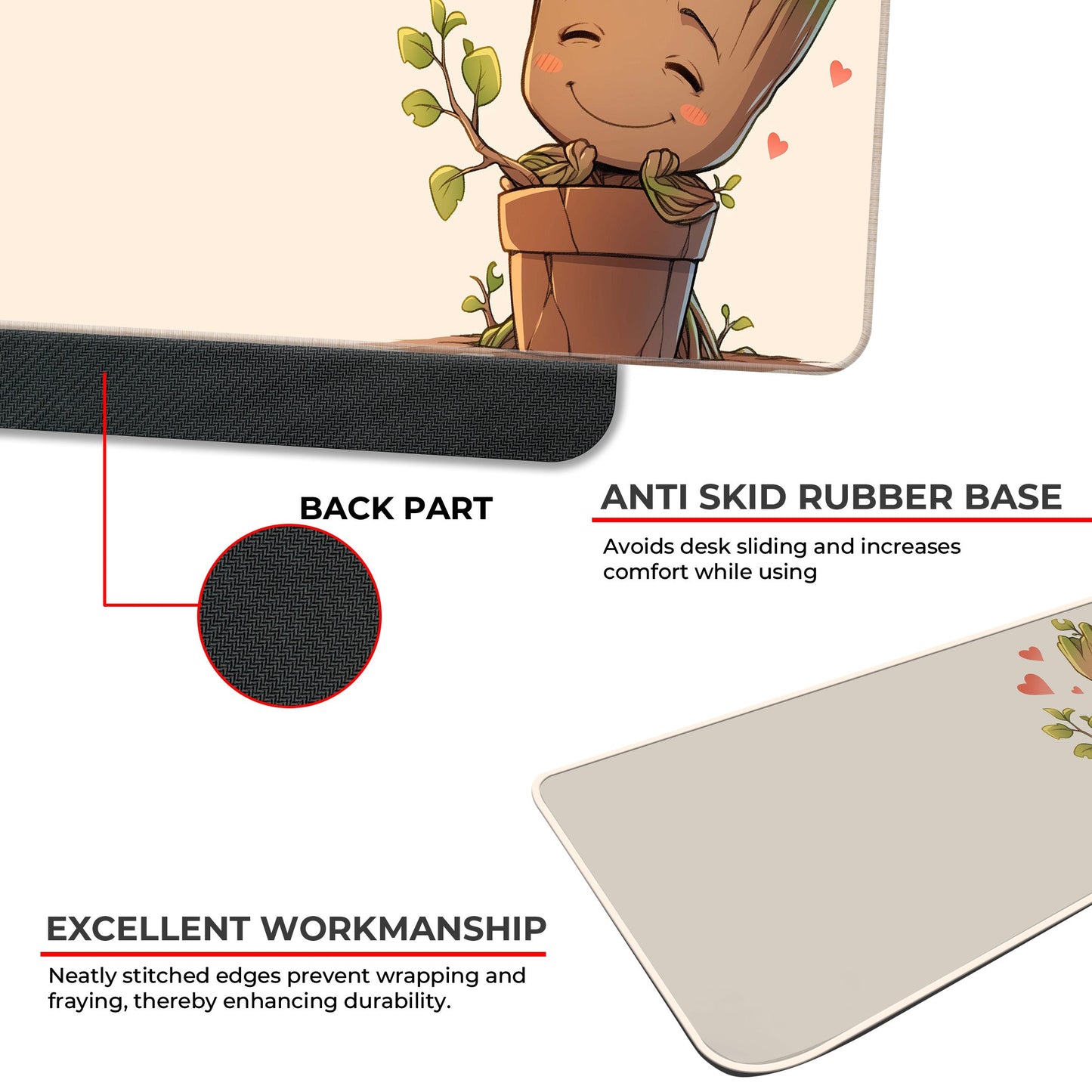 Cute Groot - E-XL Mousepad