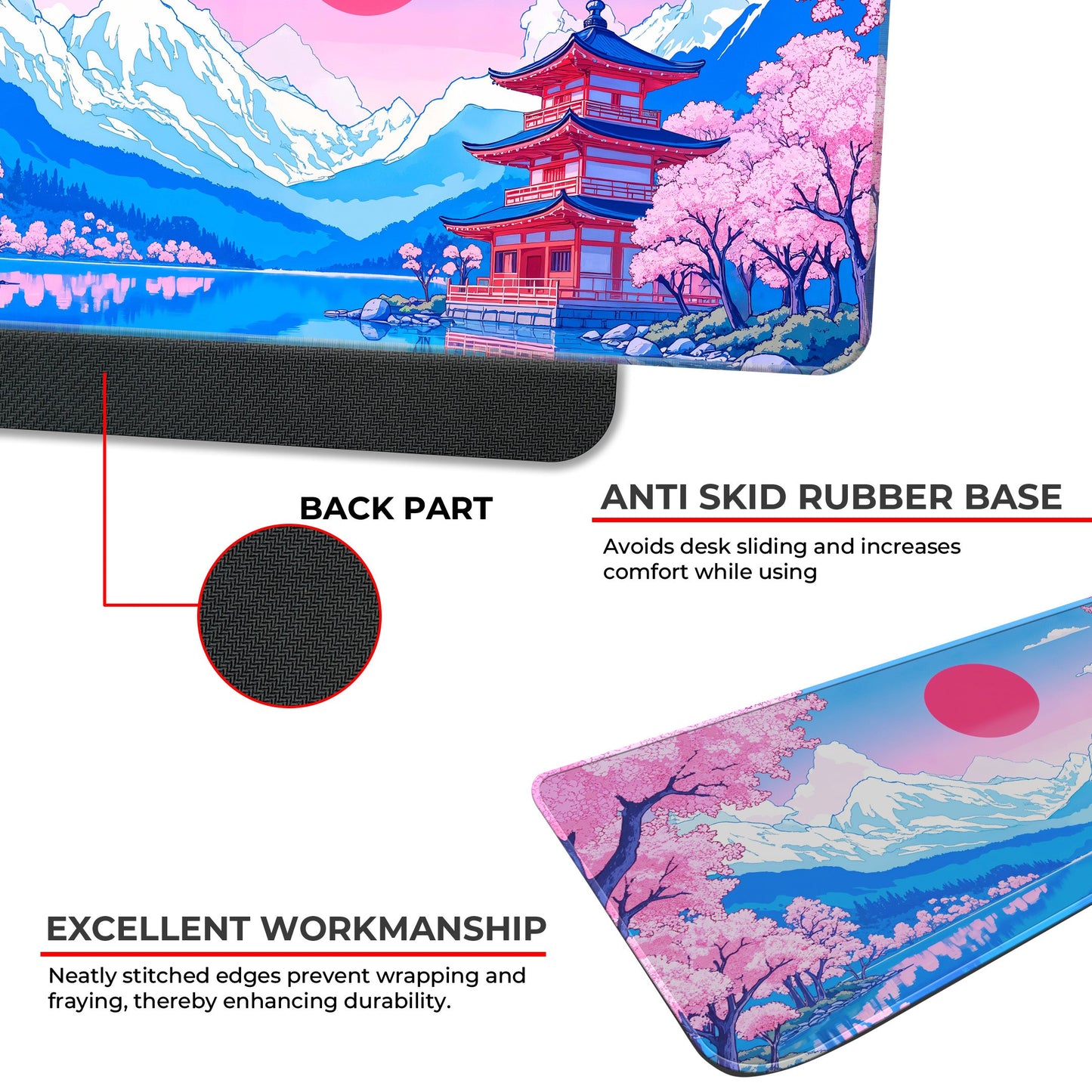 Japanese Temple - XXL Mousepad