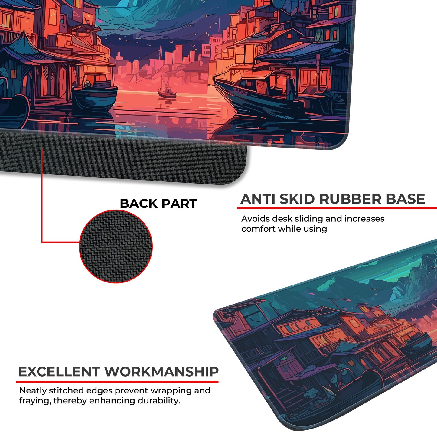 River Night City - XXL Mousepad