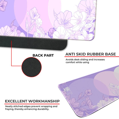 Sakura Circles - Lavender - XL Mousepad