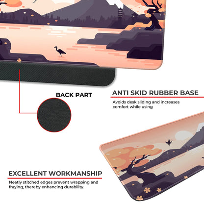 Mountains Art - Orange - E-XL Mousepad