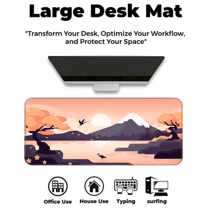 Mountains Art - Orange - XXL Mousepad