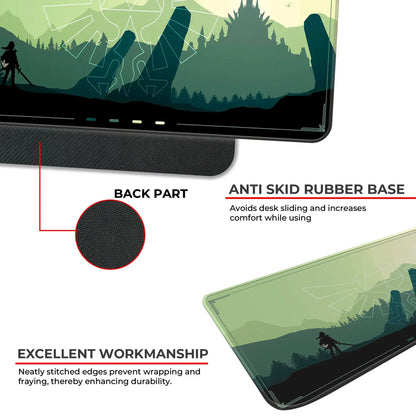 Zen Forest - Green - E-XL Mousepad