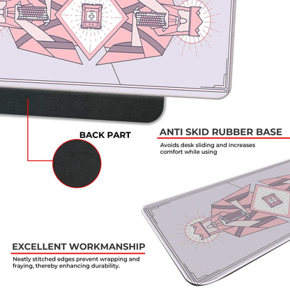 Minimal Keycap - Lavender - XL Mousepad