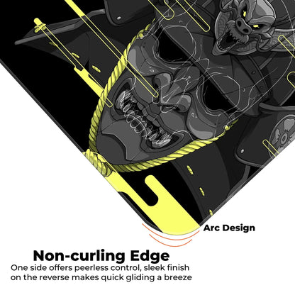Cyber Oni - Yellow - XXL Mousepad
