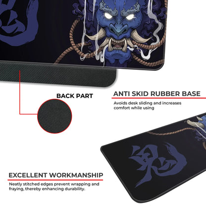 Demon Oni - Blue - XXL Mousepad