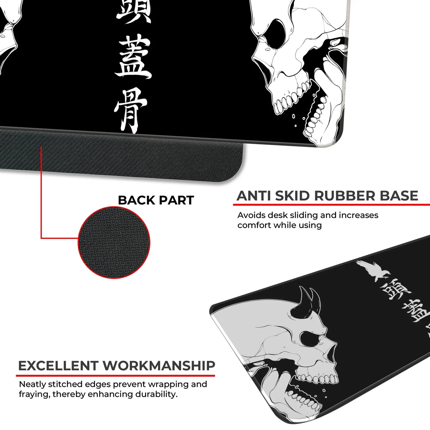 Devil or Angel - Black - XXL Mousepad