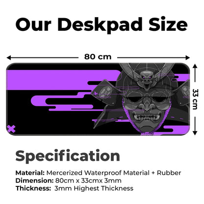 Cyber Oni - Purple - E-XL Mousepad