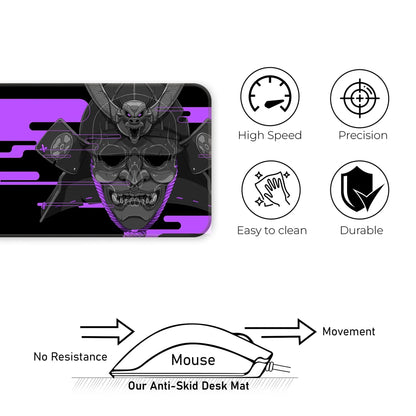 Cyber Oni - Purple - XL Mousepad