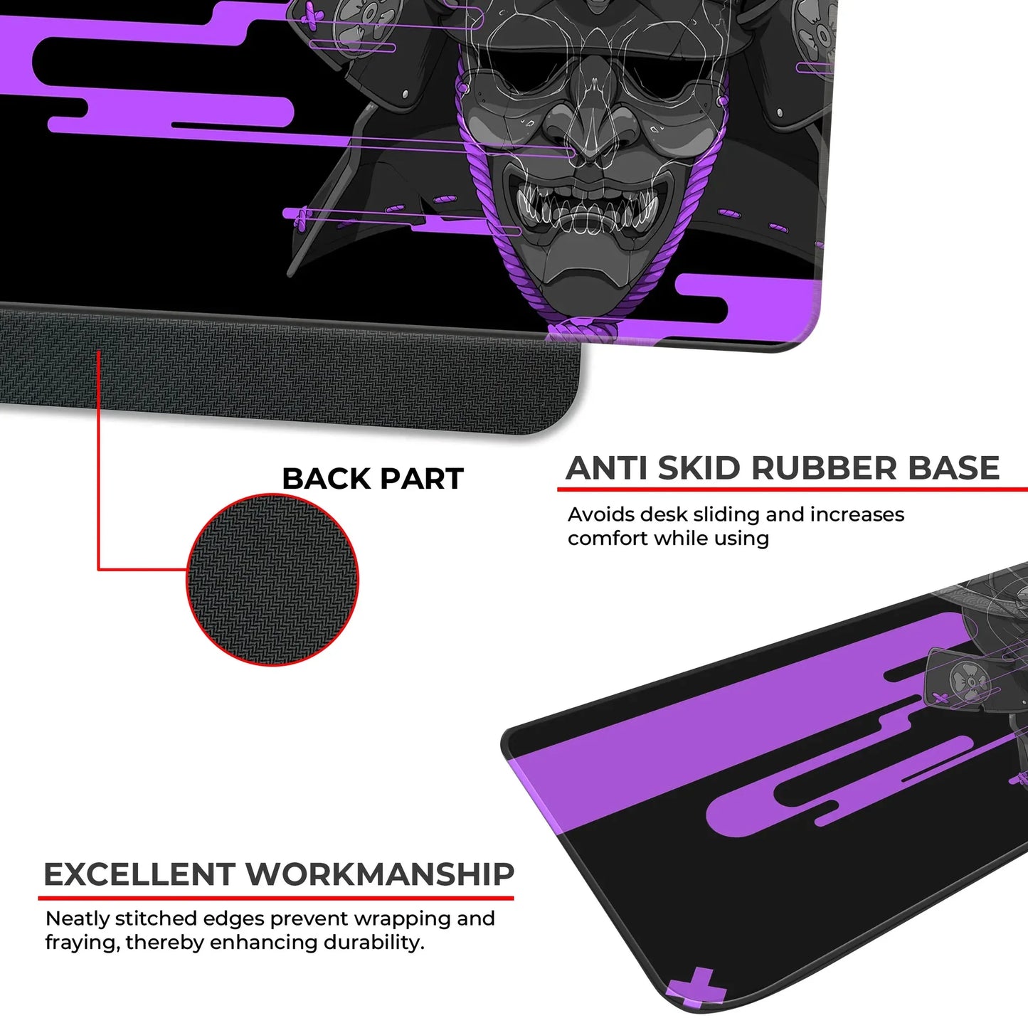 Cyber Oni - Purple - E-XL Mousepad