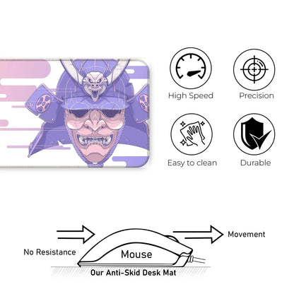 Cyber Oni - Peach - XL Mousepad