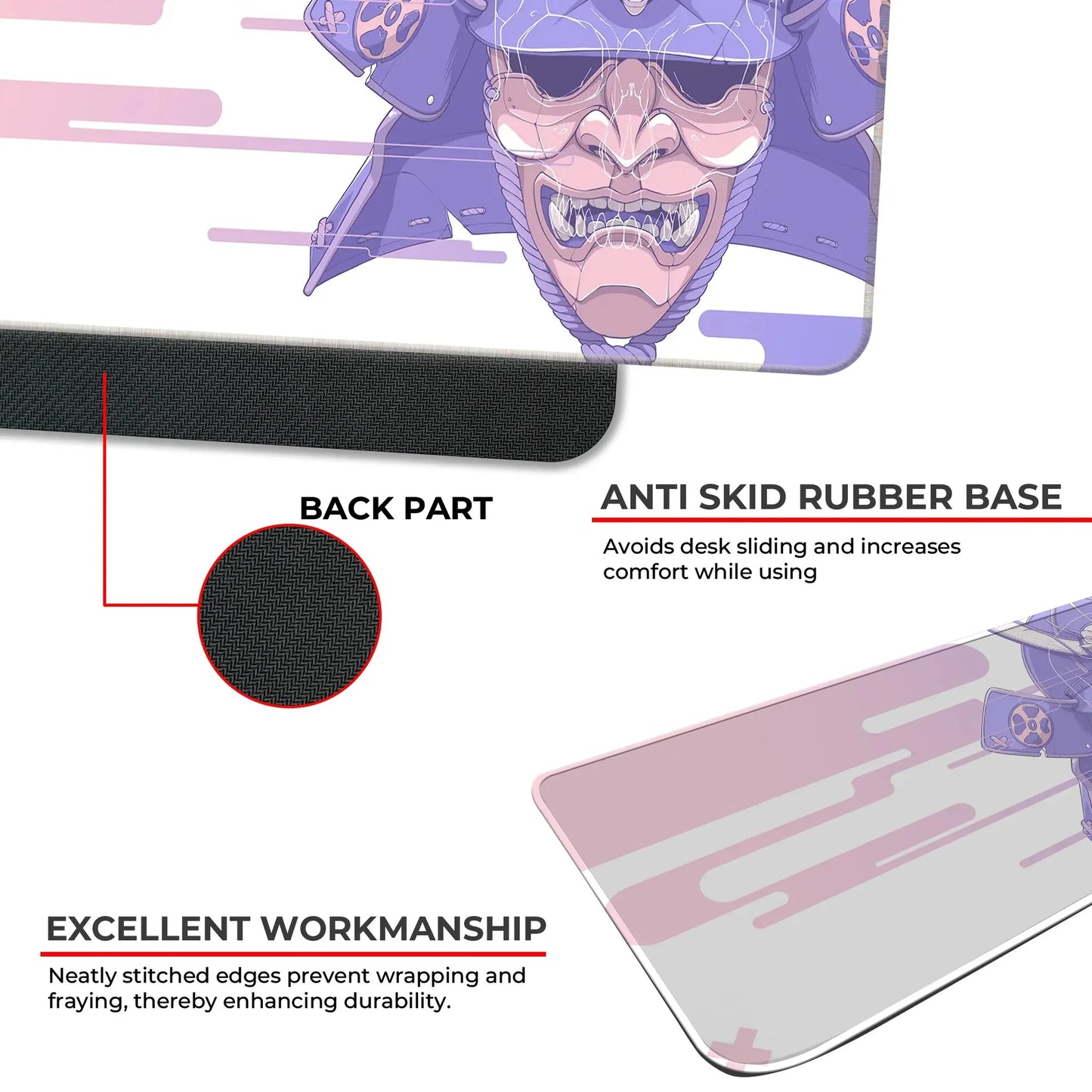 Cyber Oni - Peach - XXL Mousepad