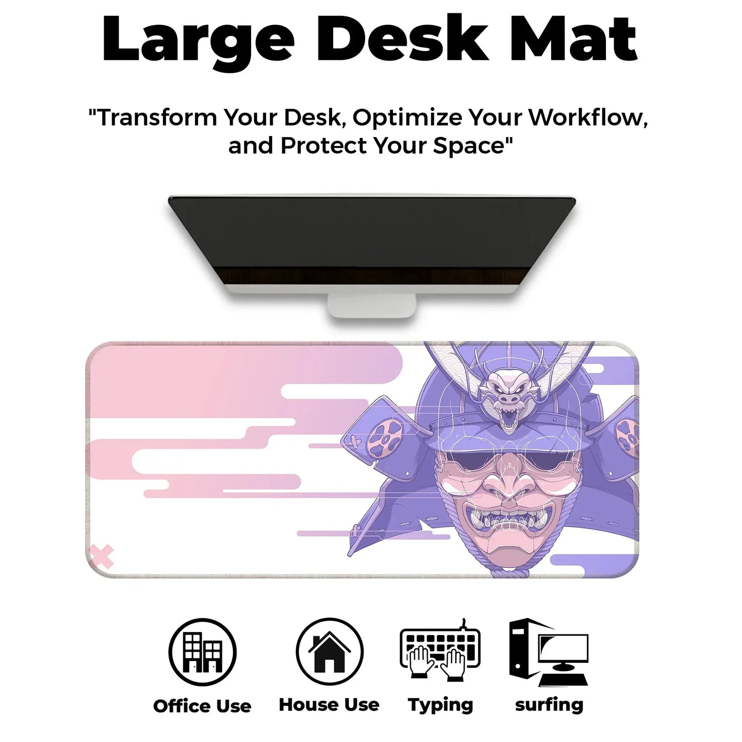 Cyber Oni - Peach - XXL Mousepad
