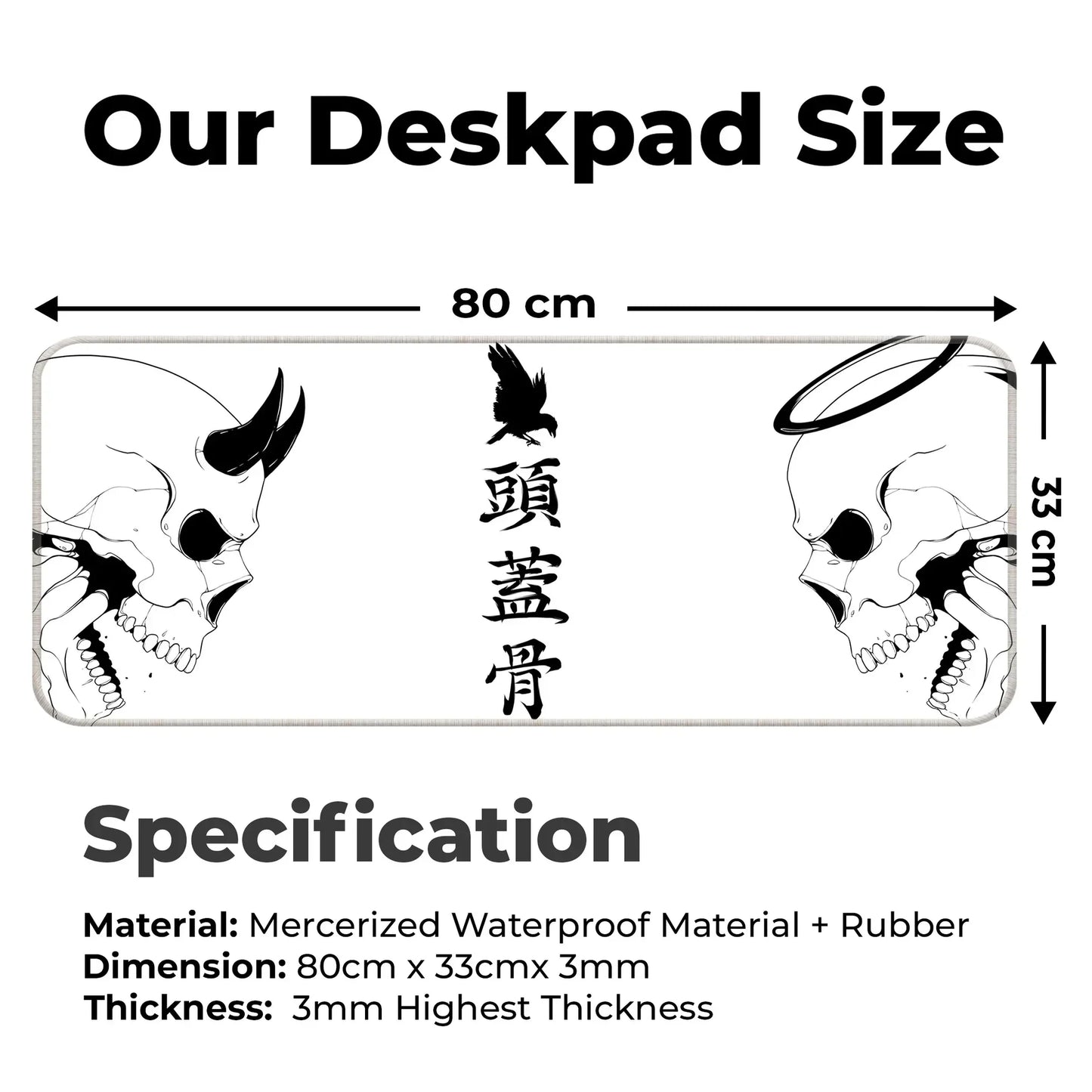 Devil or Angel - White - E-XL Mousepad