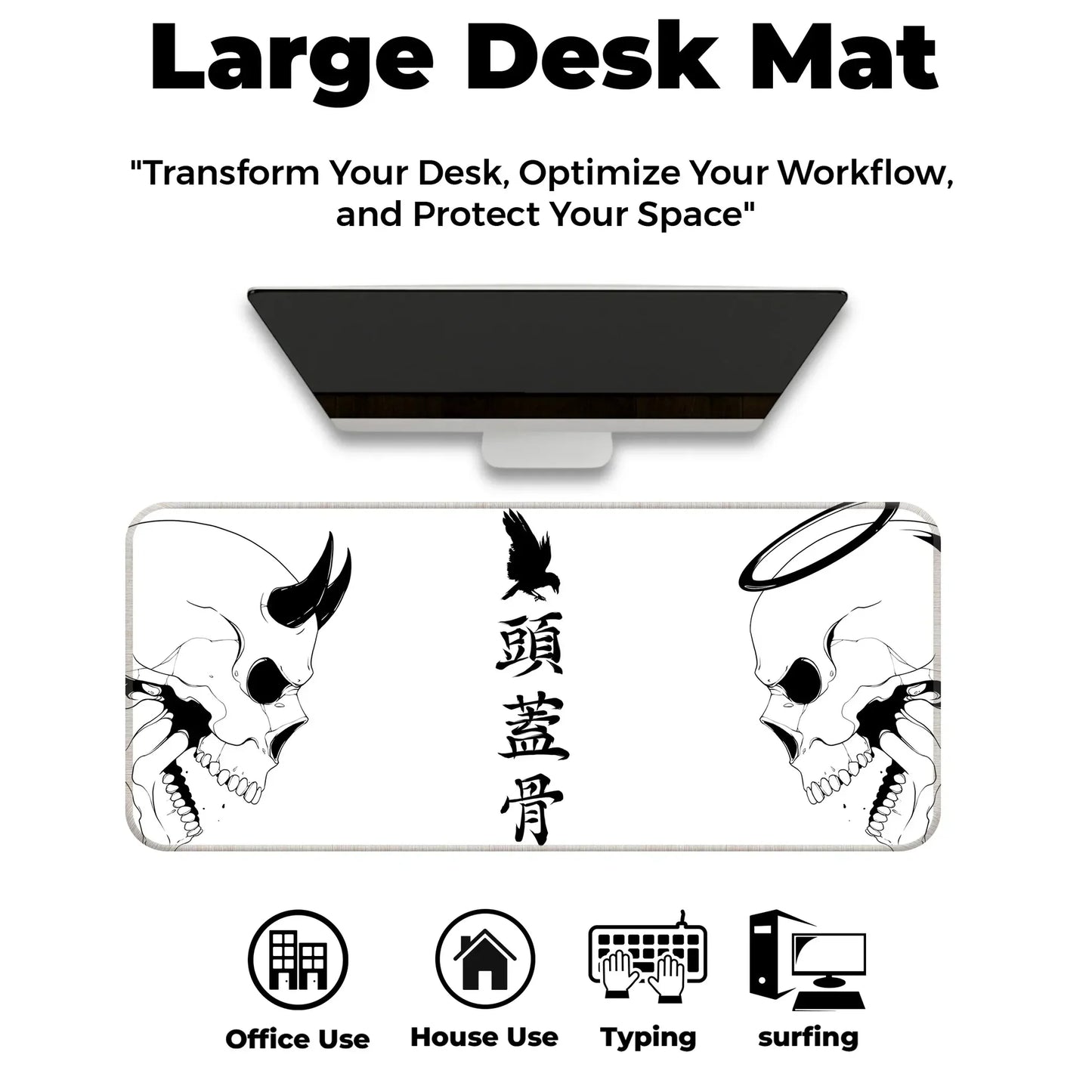 Devil or Angel - White - E-XL Mousepad