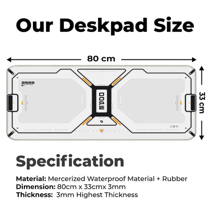 Dope Pattern - White - E-XL Mousepad
