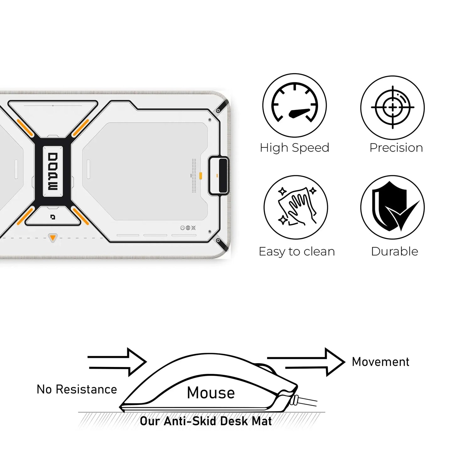 Dope Pattern - White - XXL Mousepad
