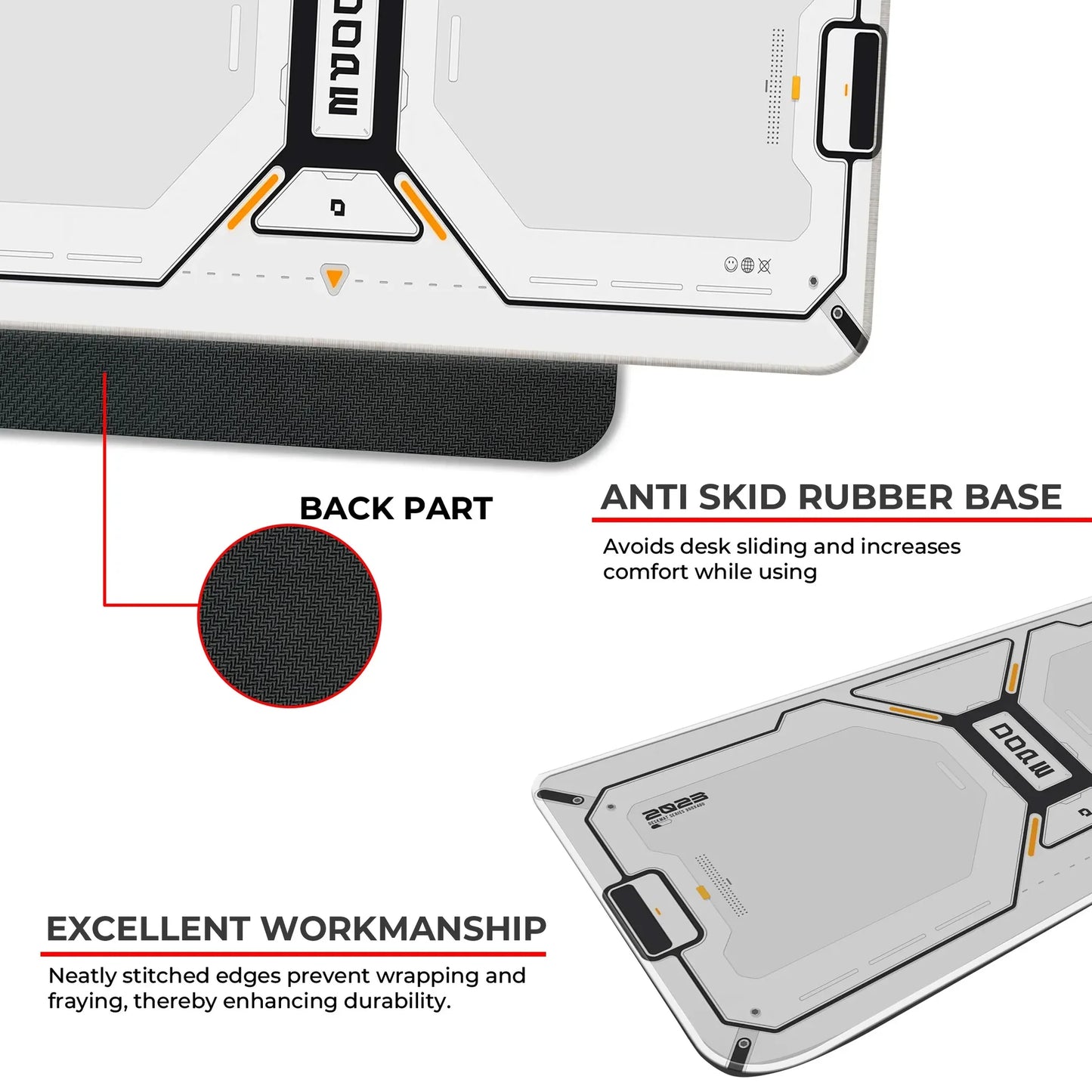 Dope Pattern - White - E-XL Mousepad
