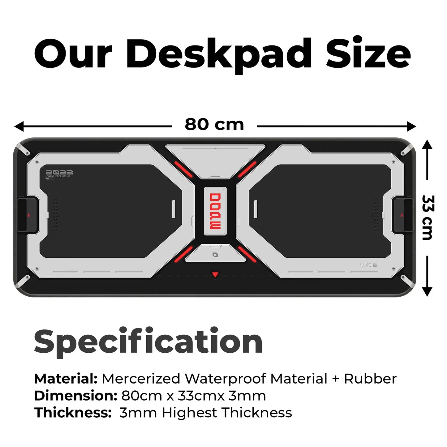 Dope Pattern - Black - E-XL Mousepad