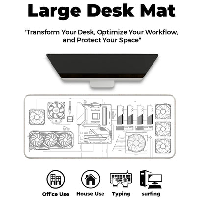 PC Building Guide - White - E-XL Mousepad