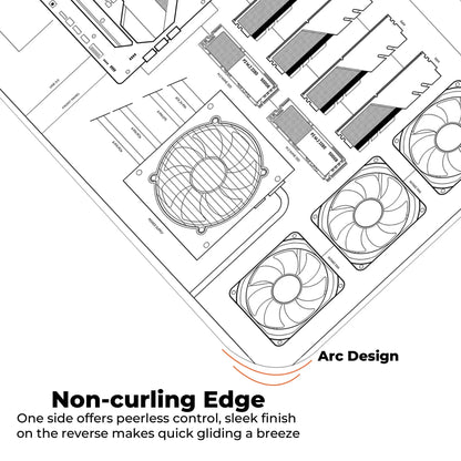 PC Building Guide - White - E-XL Mousepad
