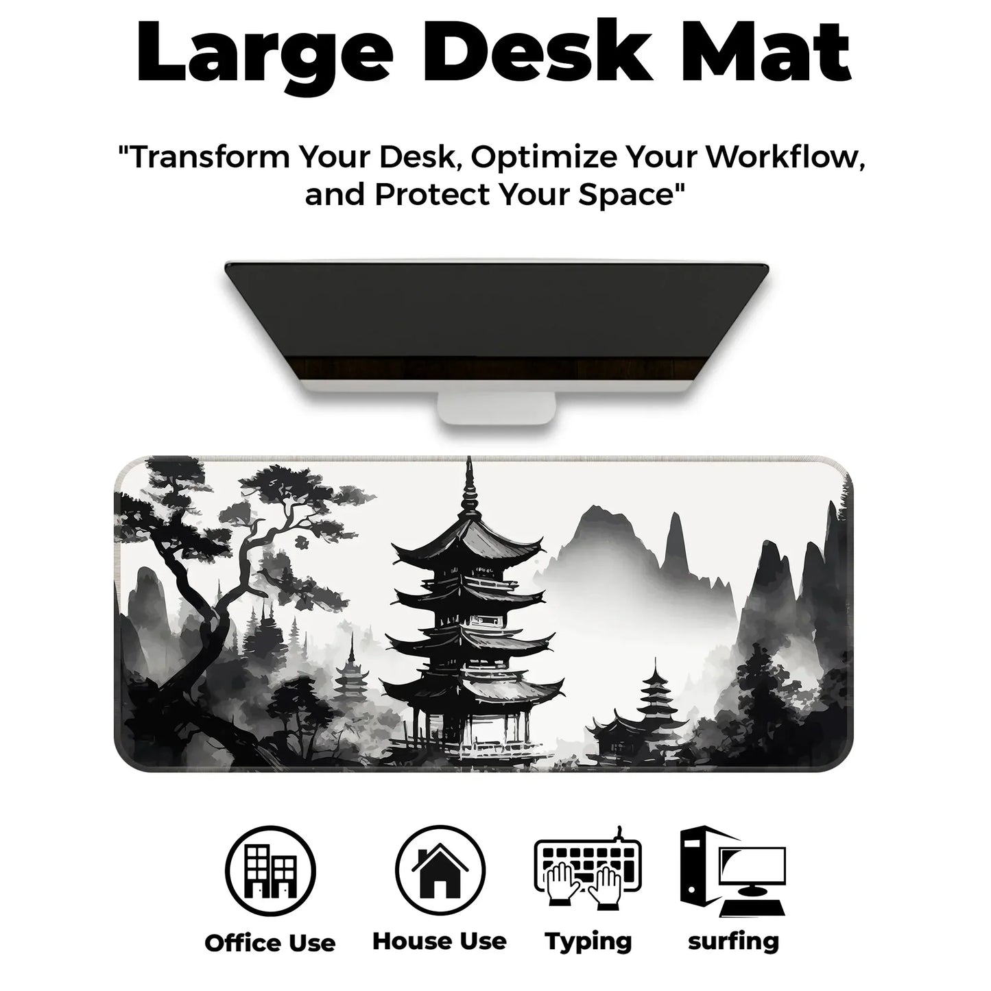Japanese Zen Temple - XXL Mousepad