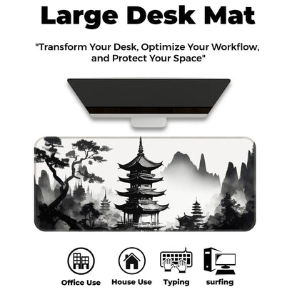 Japanese Zen Temple - E-XL Mousepad