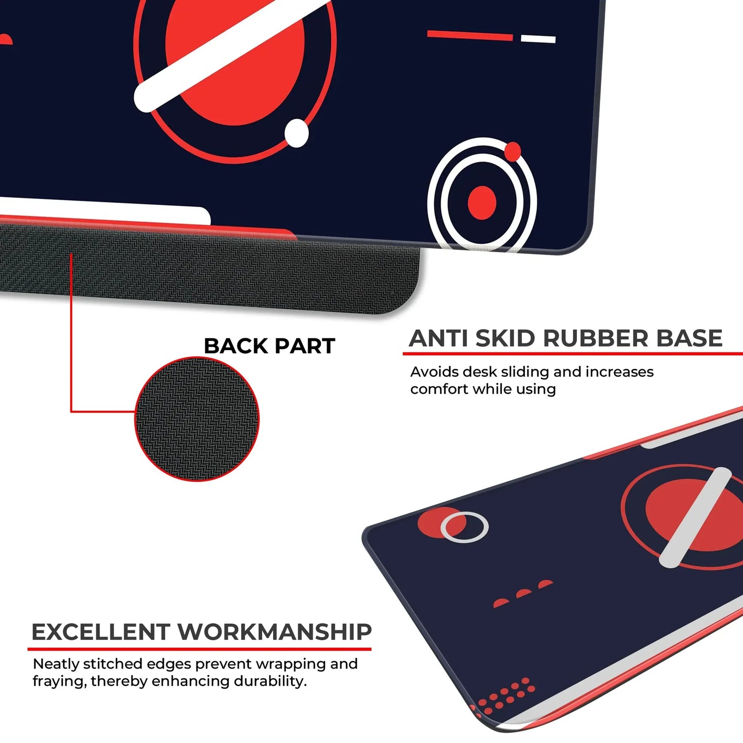 Red Orbit Minimal - E-XL Mousepad