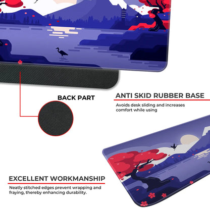 Mountains Art - Purple - XXL Mousepad