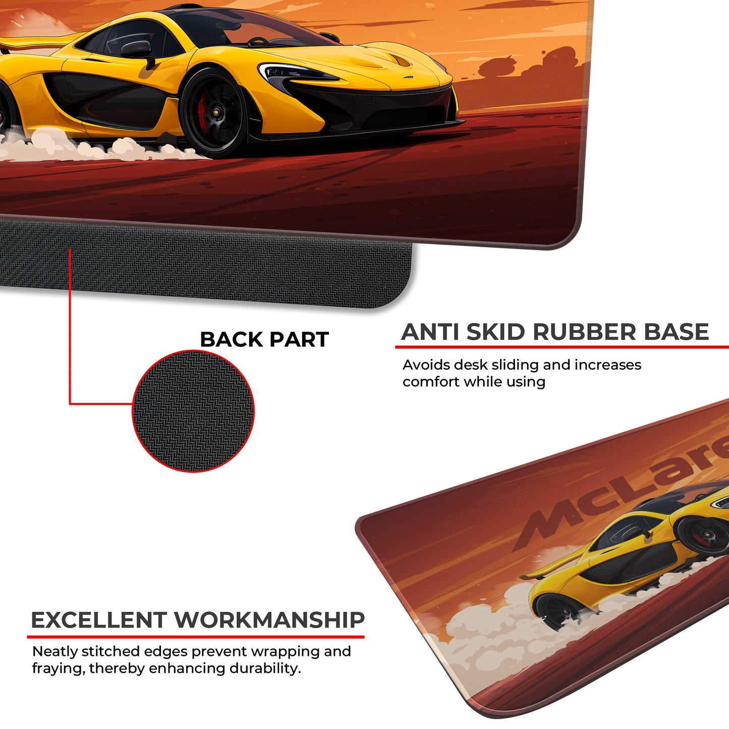 McLaren P1 - XL Mousepad