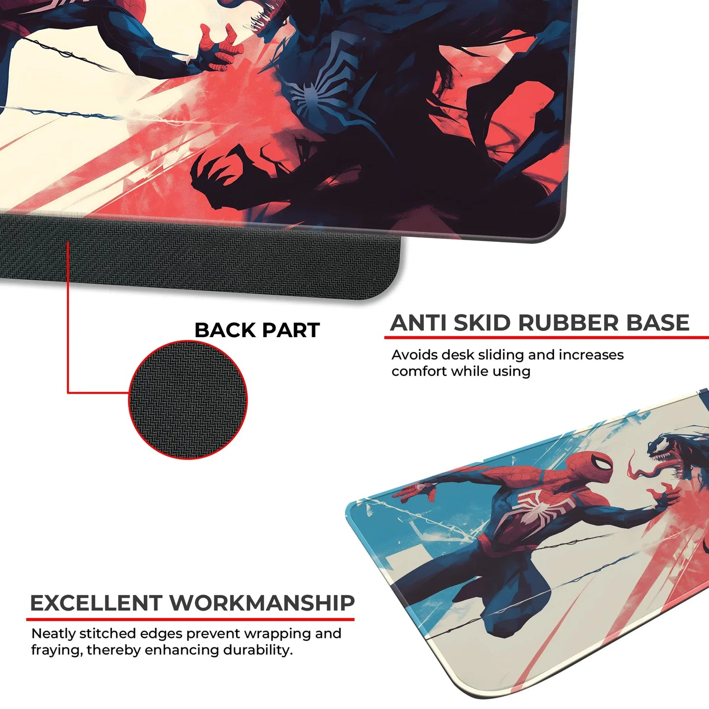 Spiderman vs Venom - XL Mousepad