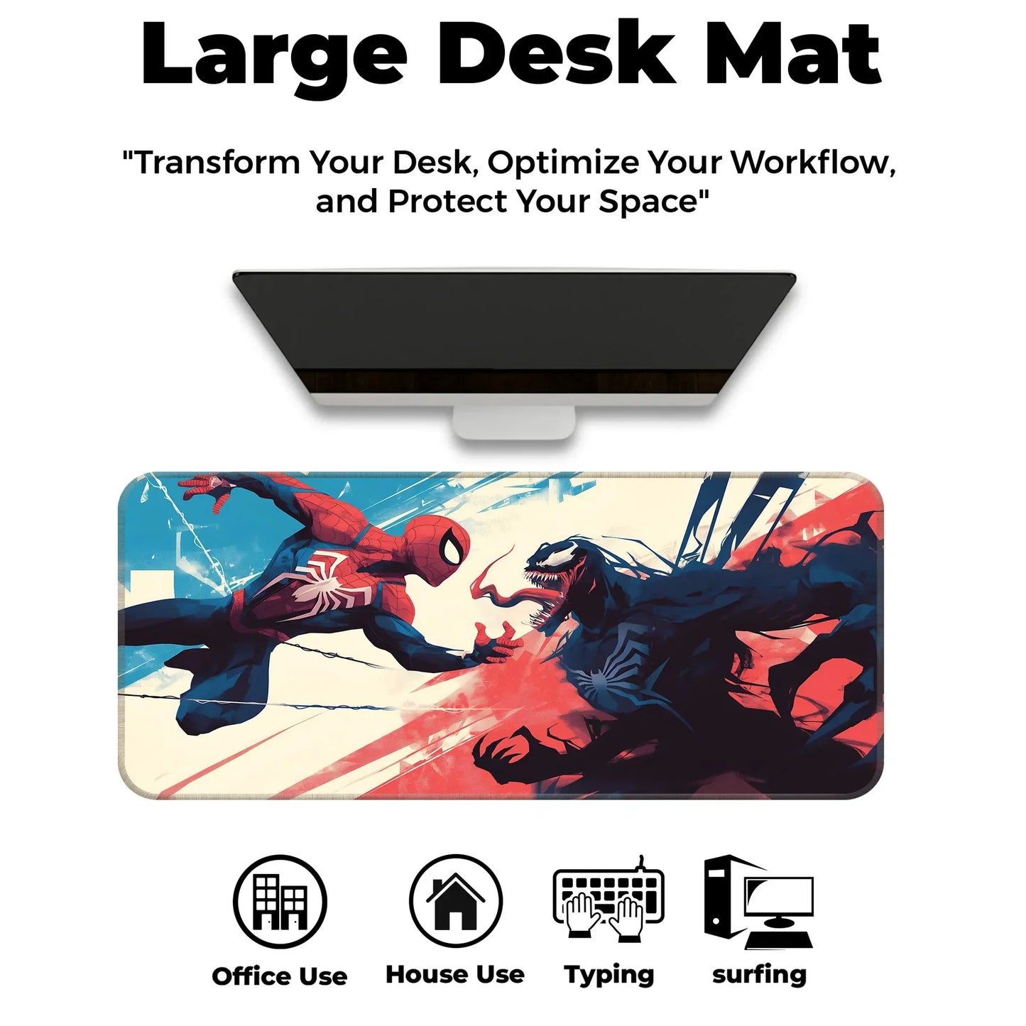 Spiderman vs Venom - XL Mousepad