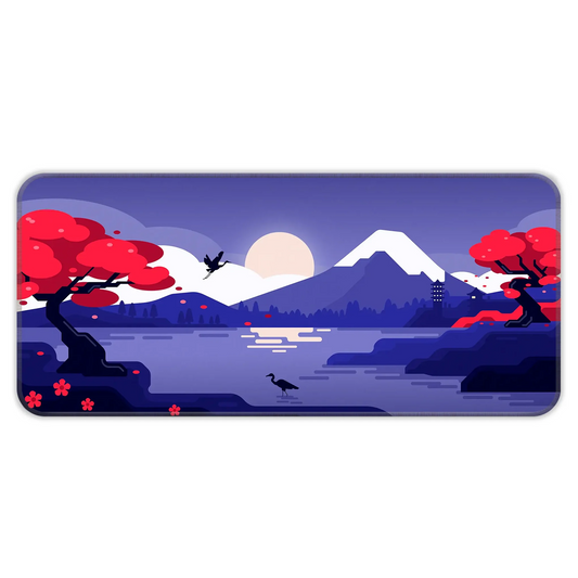 Mountains Art - Purple - E-XL Mousepad
