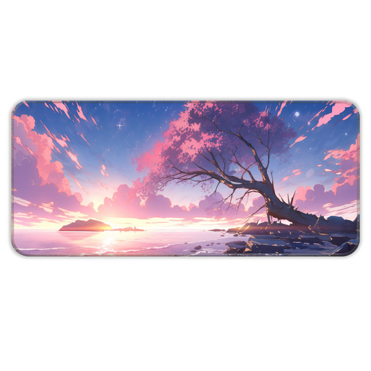 Sakura Sunset Abstract - E-XL Mousepad