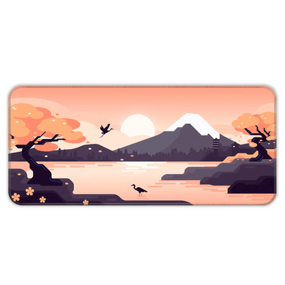 Mountains Art - Orange - XXL Mousepad