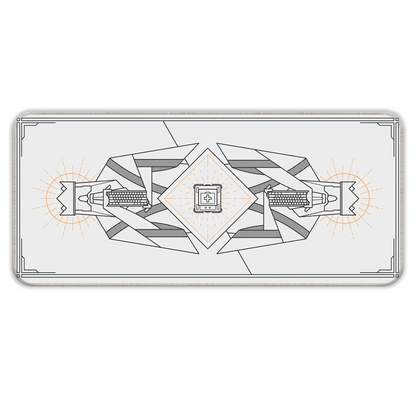 Minimal Keycap - Off White - XXL Mousepad