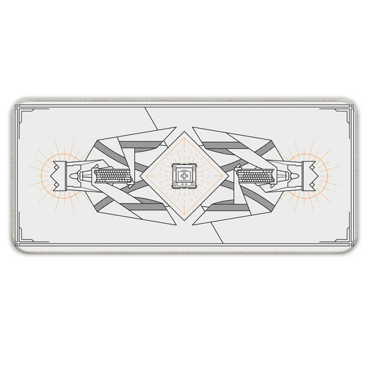 Minimal Keycap - Off White - XXL Mousepad