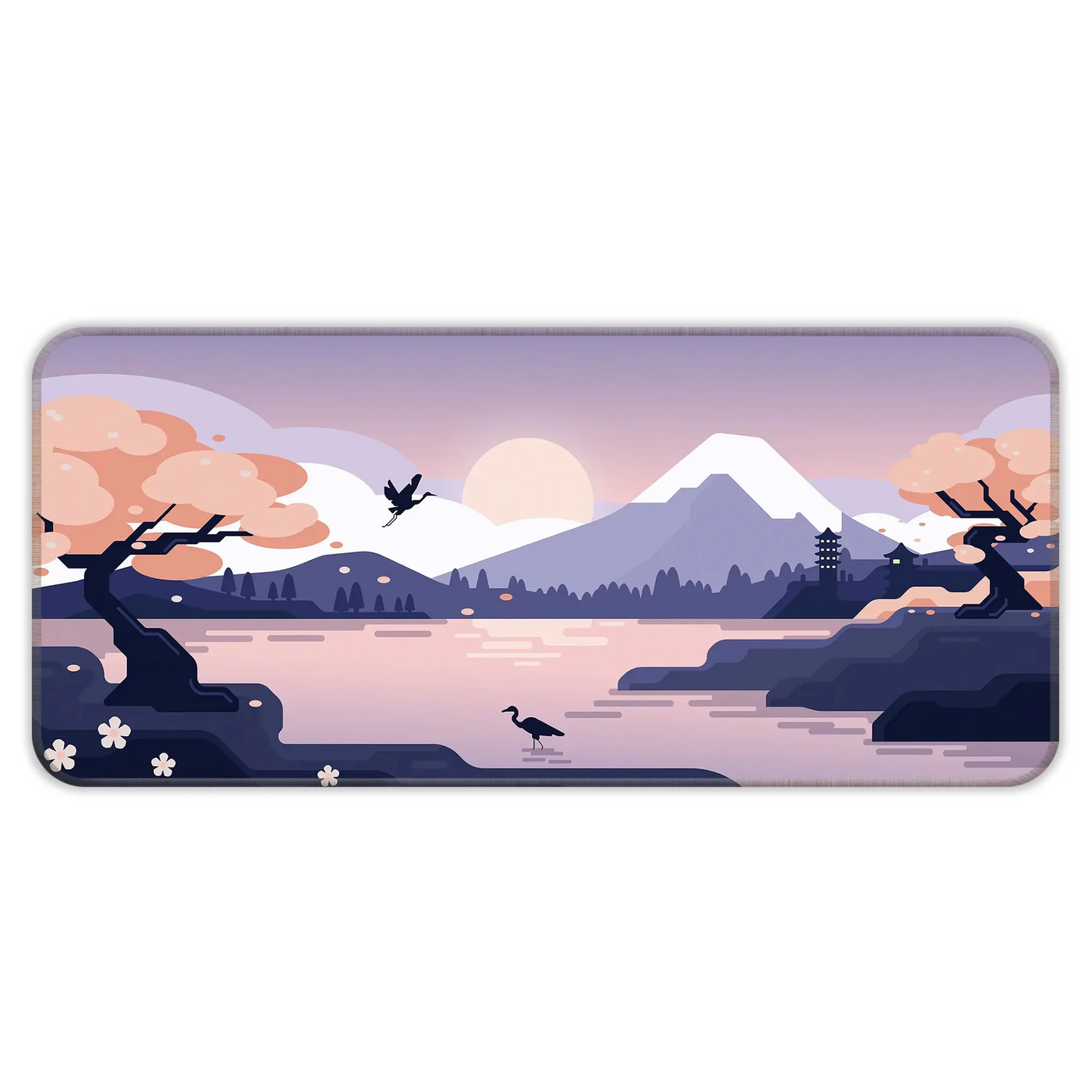 Mountains Art - Lavender - XXL Mousepad