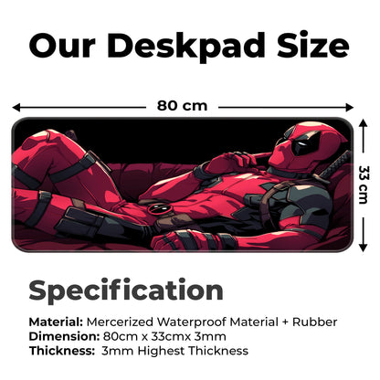 Chilling Deadpool - E-XL Mousepad