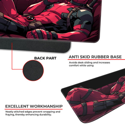 Chilling Deadpool - XXL Mousepad