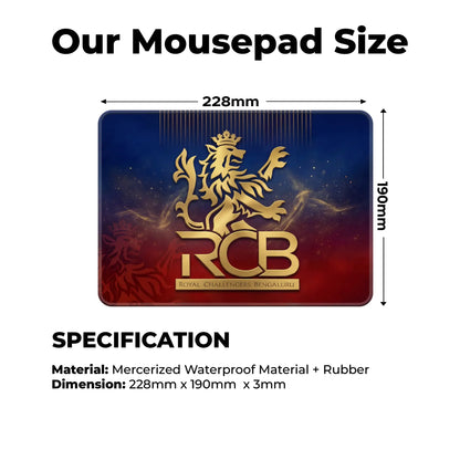 Royal Challengers Banglore – S Size Mousepad (Special Cricket Edition)