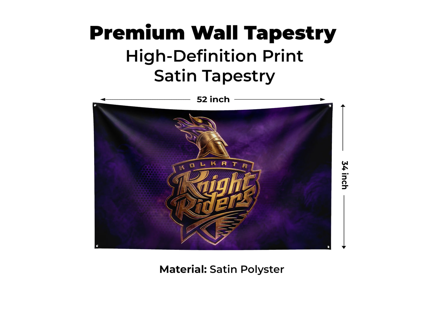 Kolkata Knight Riders - Special Cricket Edition Tapestry