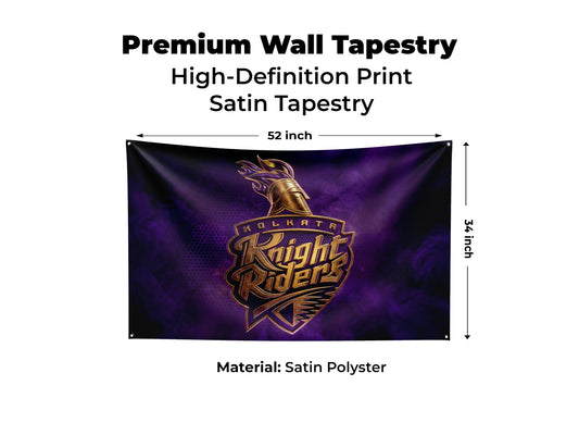 Kolkata Knight Riders - Special Cricket Edition Tapestry